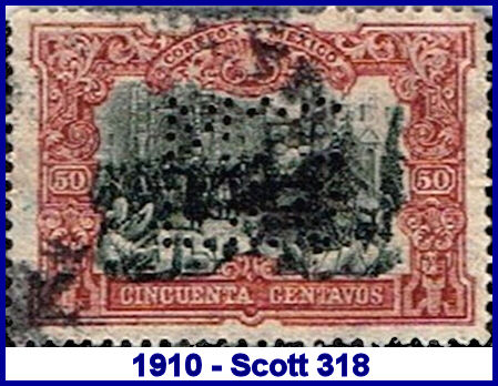 Mosler Safe Co. 1910 perfin